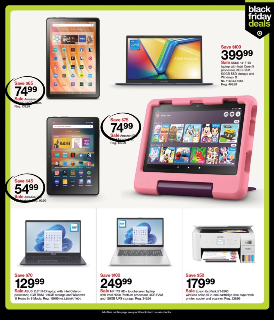 page from Target ad