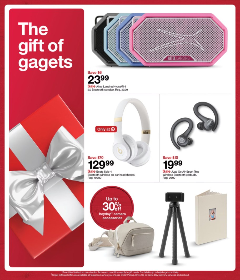 page from Target ad