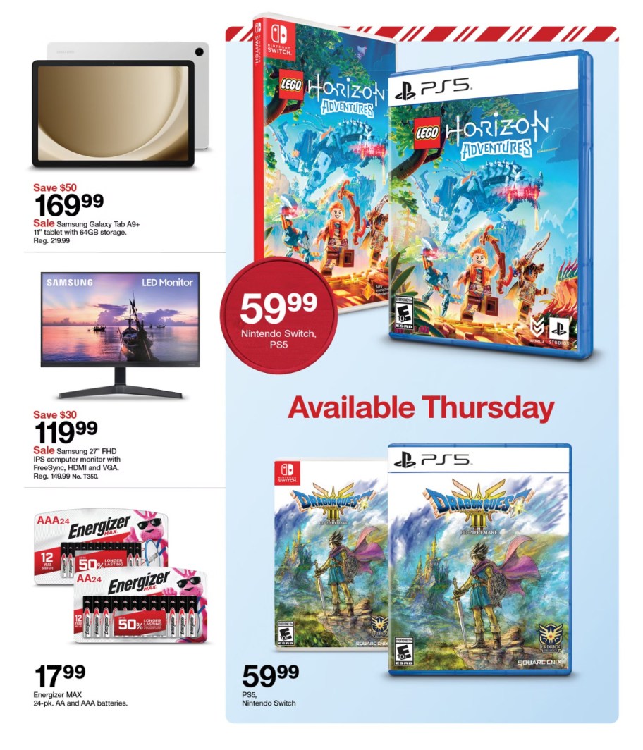 page from Target ad