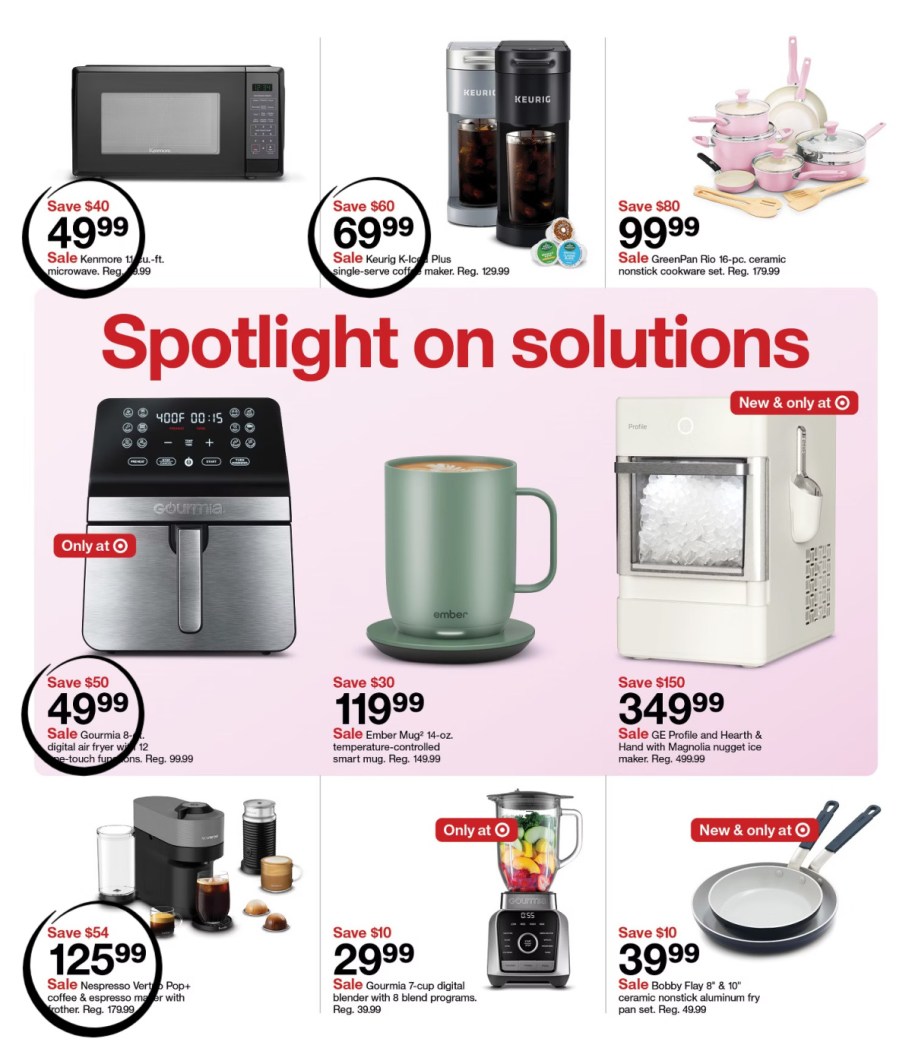 page from Target ad