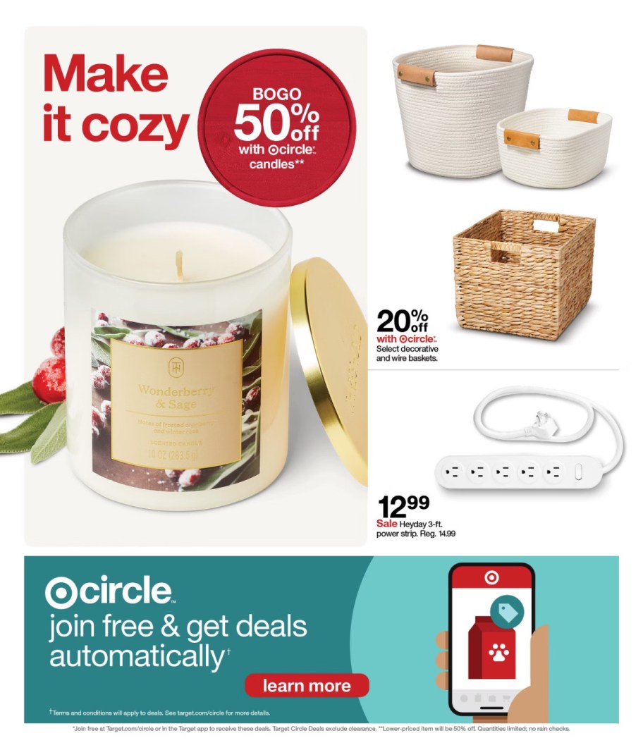 page from Target ad