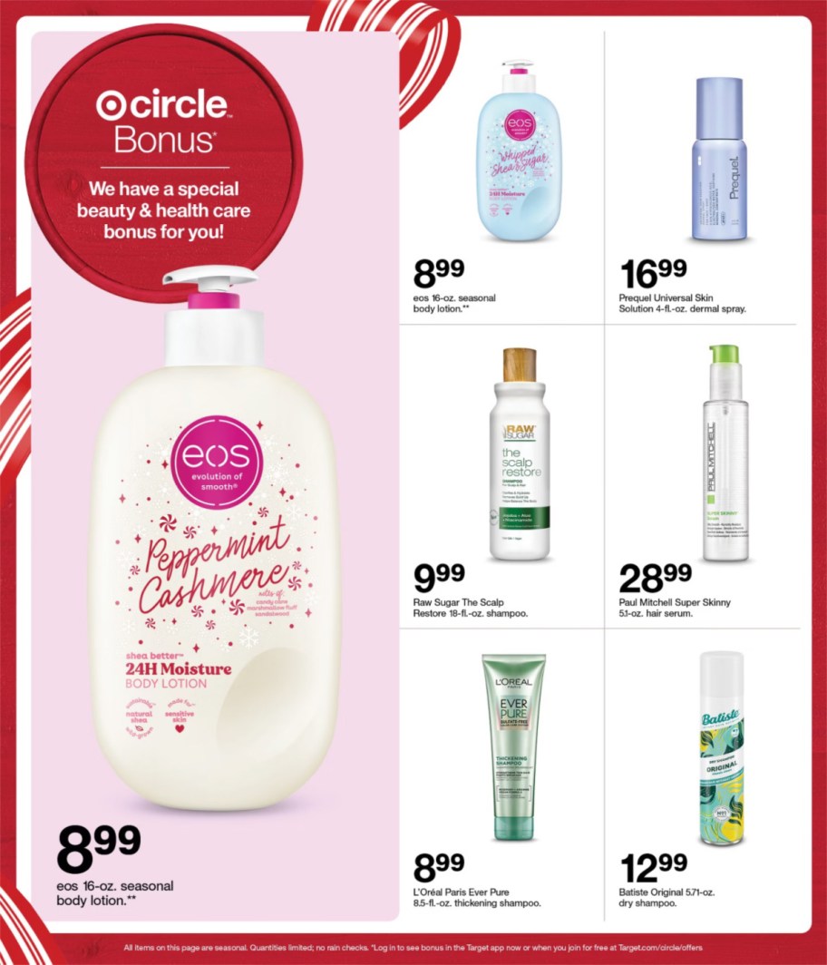 page from Target ad