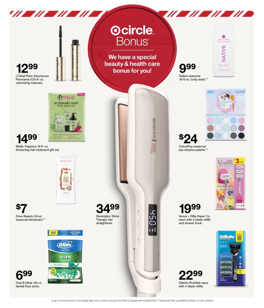 page from Target ad