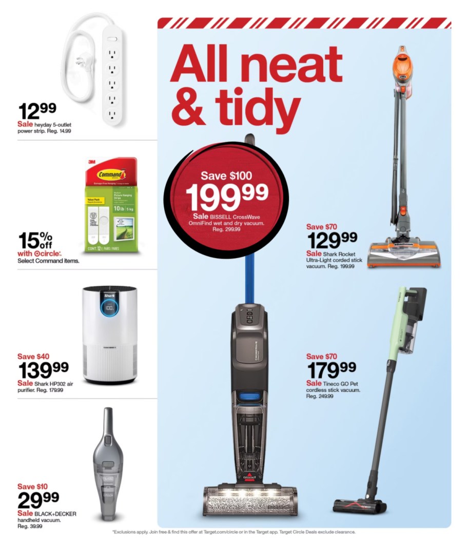 page from Target ad