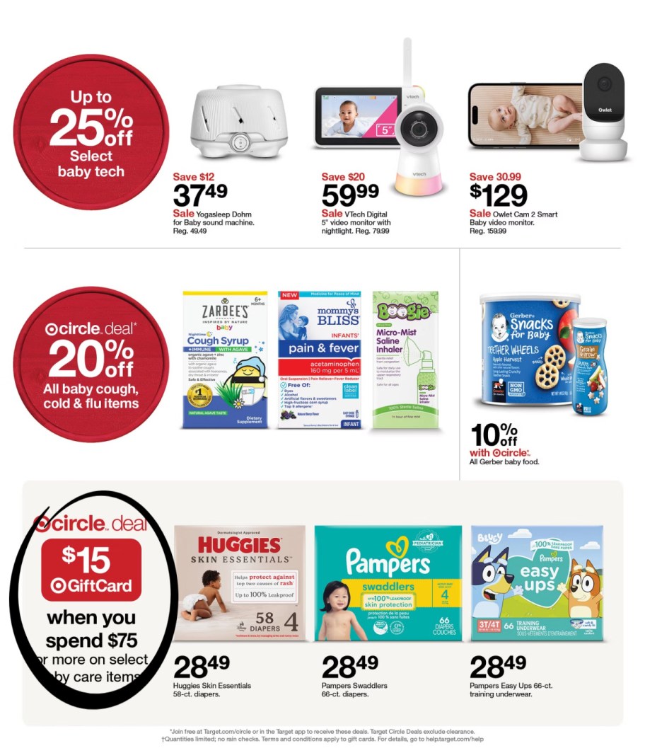 page from Target ad