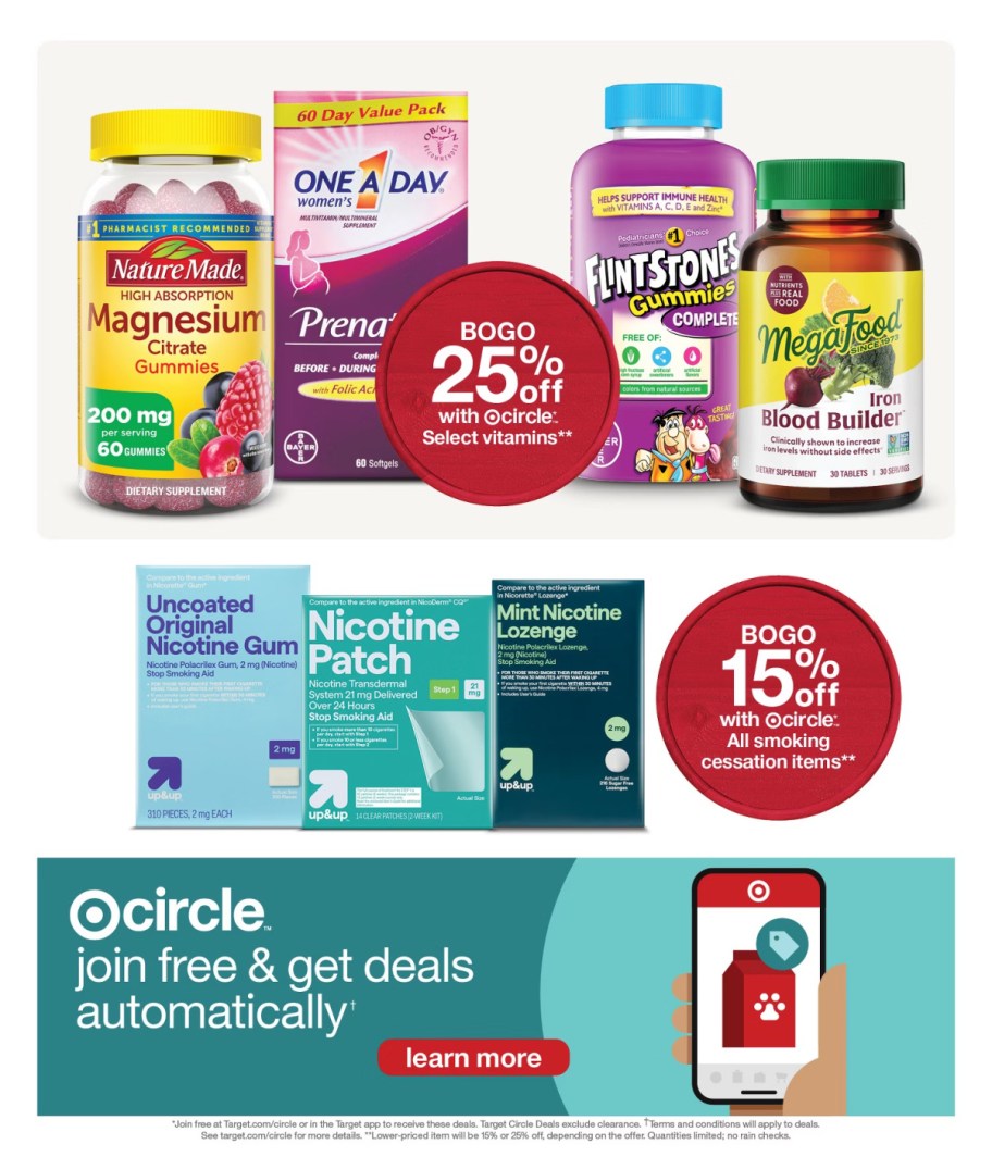 page from Target ad