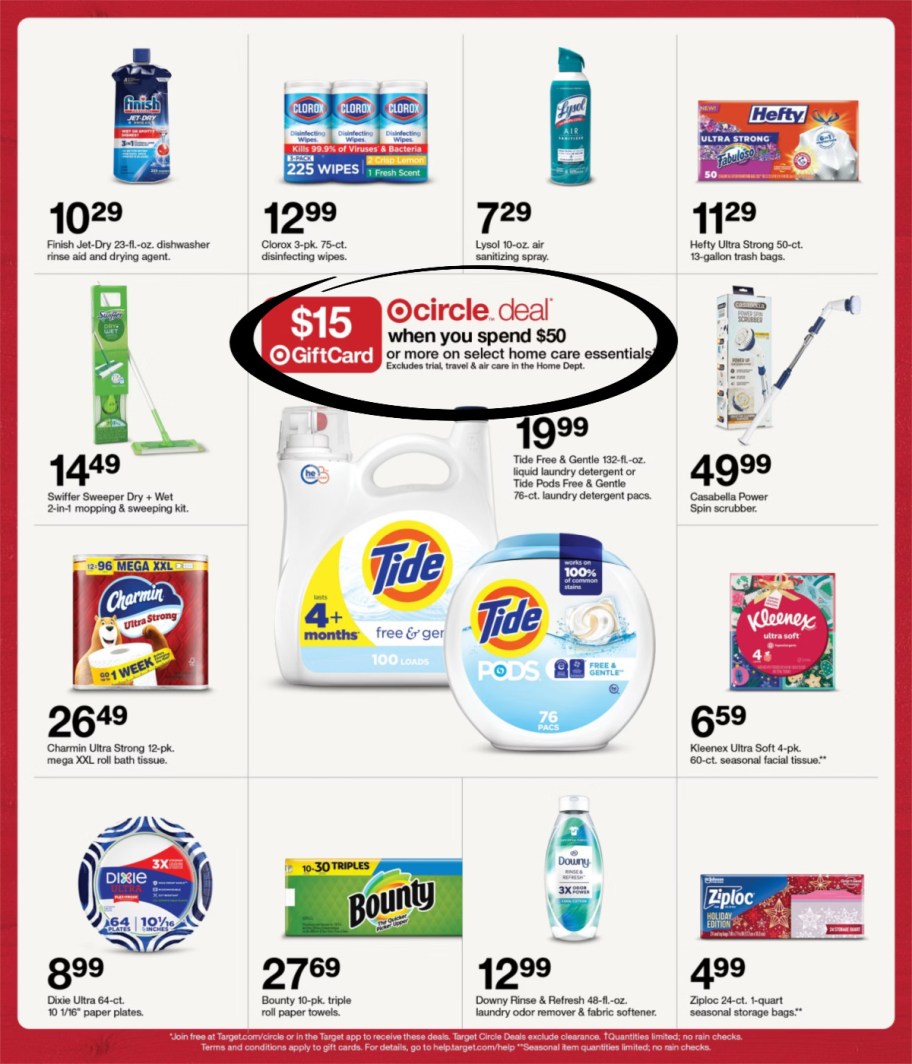 page from Target ad