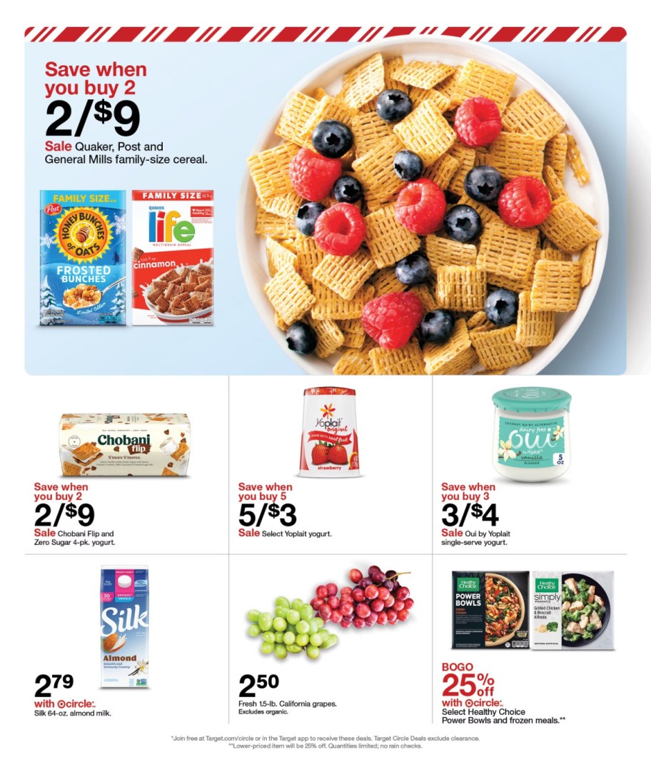 page from Target ad