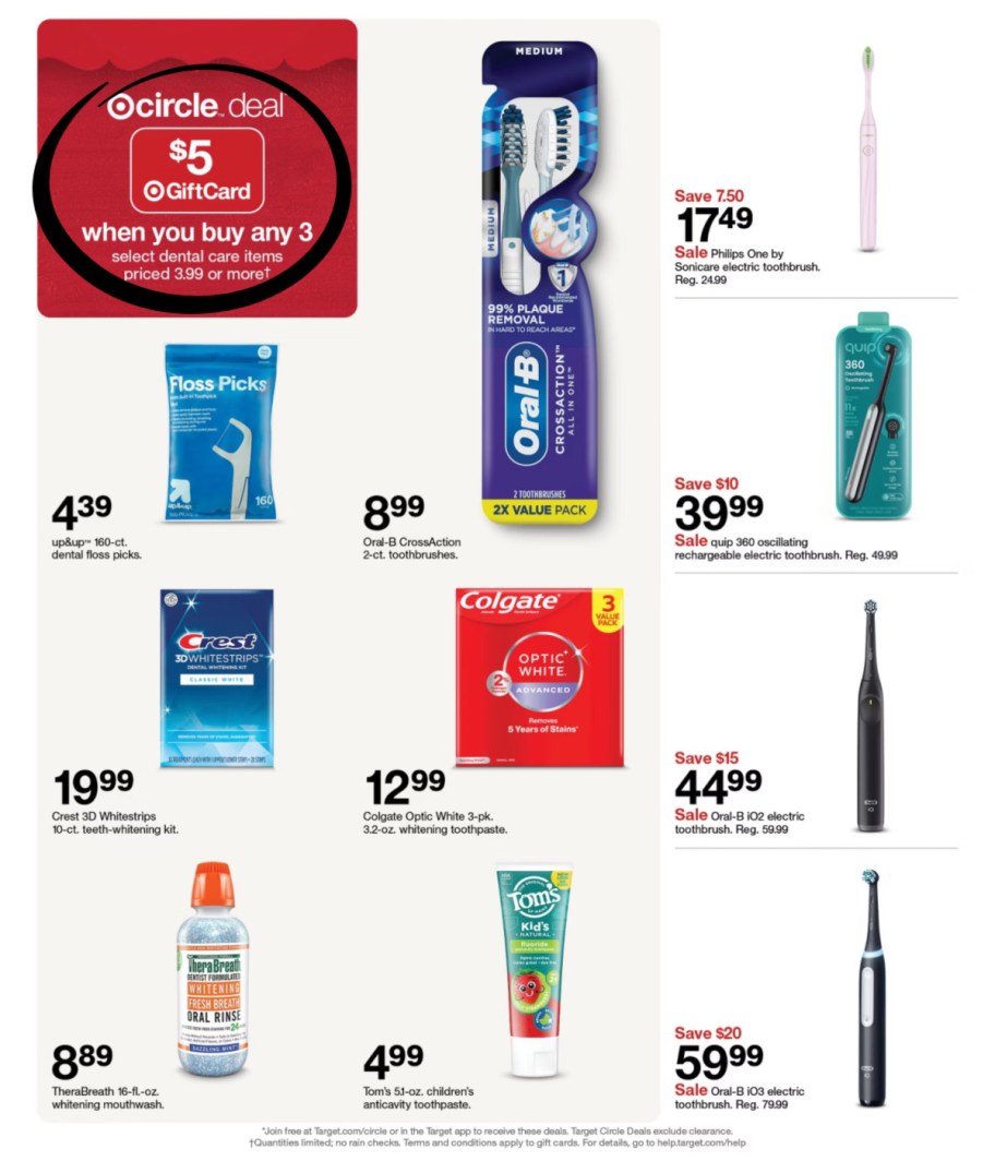 page from Target ad