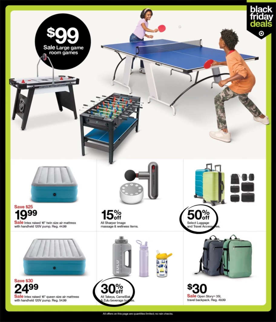 page from Target ad