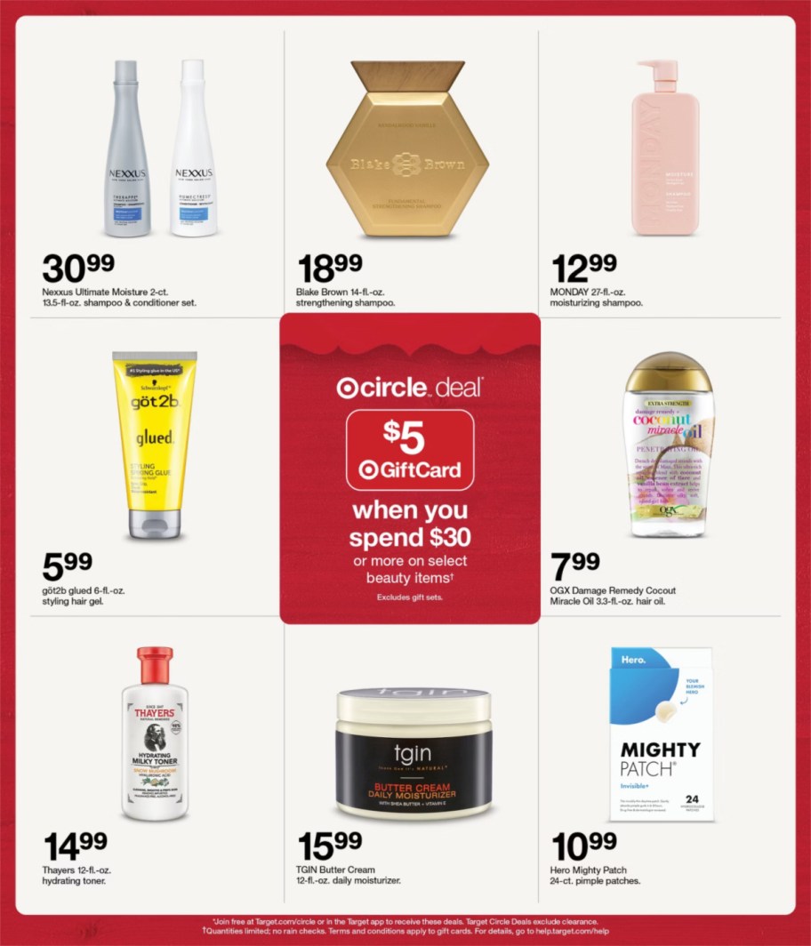 page from Target ad