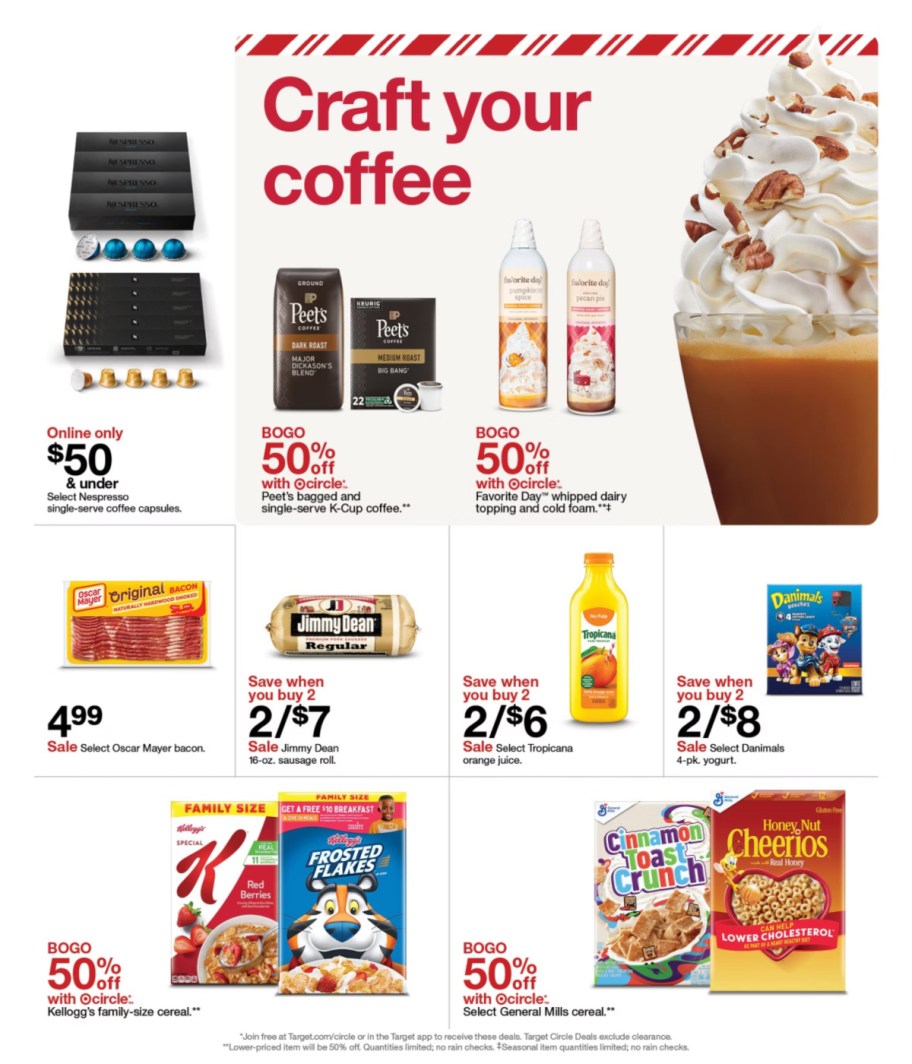 page from Target ad