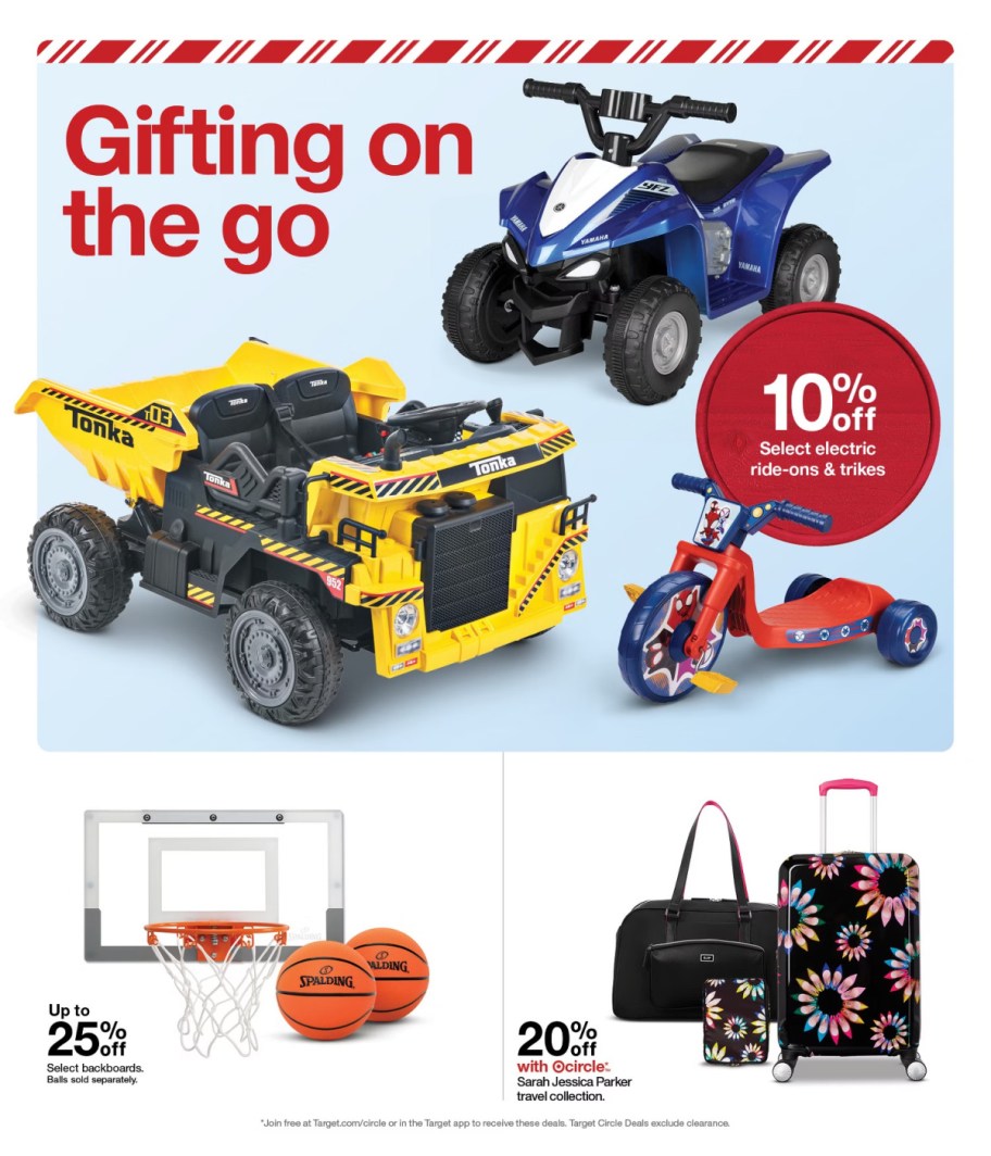 page from Target ad