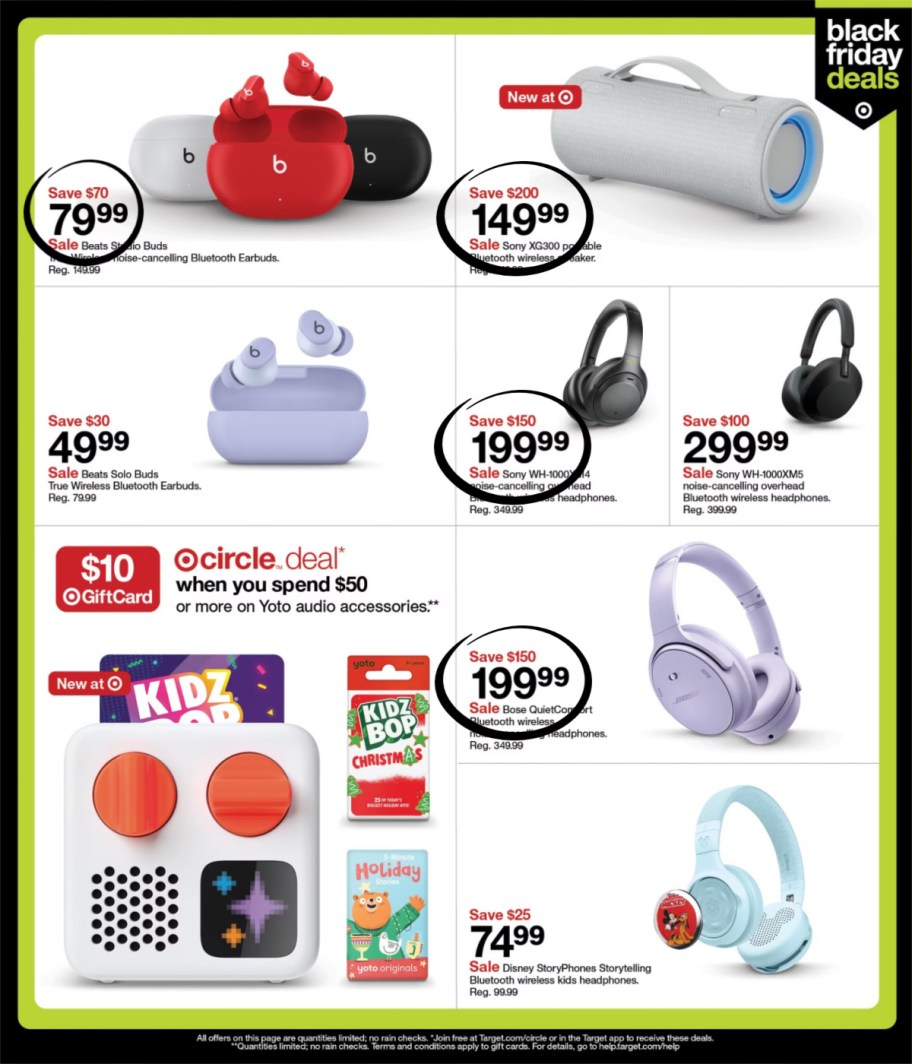 page from Target ad