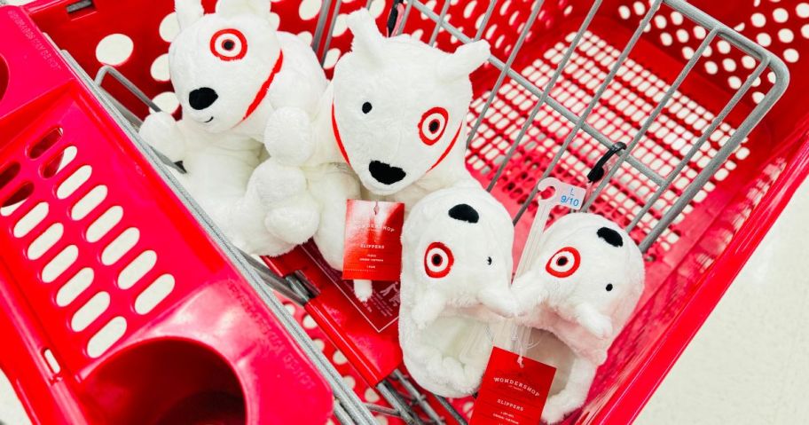 Target Bullseye White Slippers