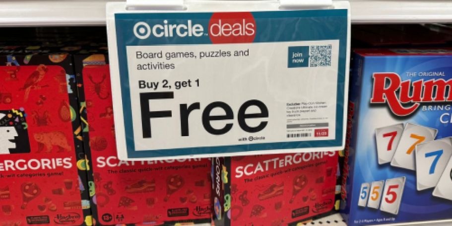 Buy 2, Get 1 Free Board Games Sale on Target.online (Easy Holiday Gifts & Stocking Stuffers!)