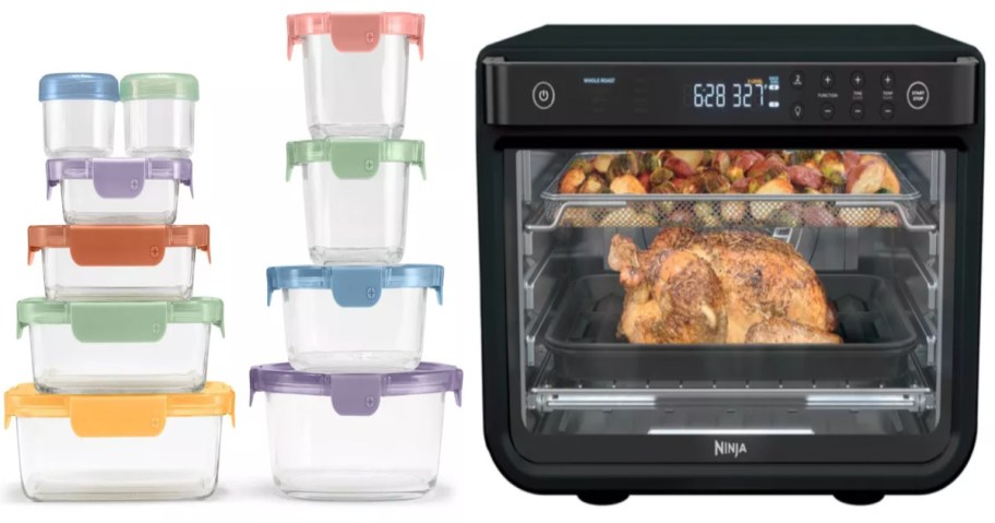 air fryer and storage containers