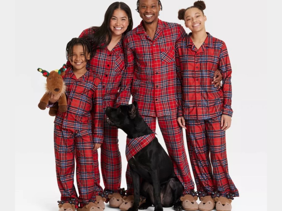 Wondershop Red Plaid Matching Family Pajamas