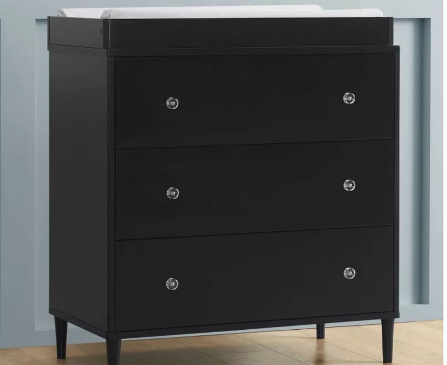 Delta Children Bowie 3 Drawer Dresser w/ Changing Top