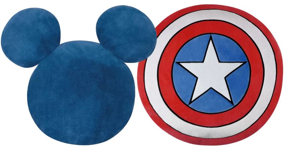 The Big One Mickey and Captain America pillows
