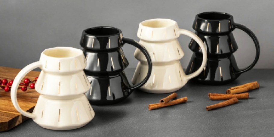 Hurry! Thyme & Table Tree Mugs 4-Pack Just $7 on Walmart.online (Reg. $23) + More