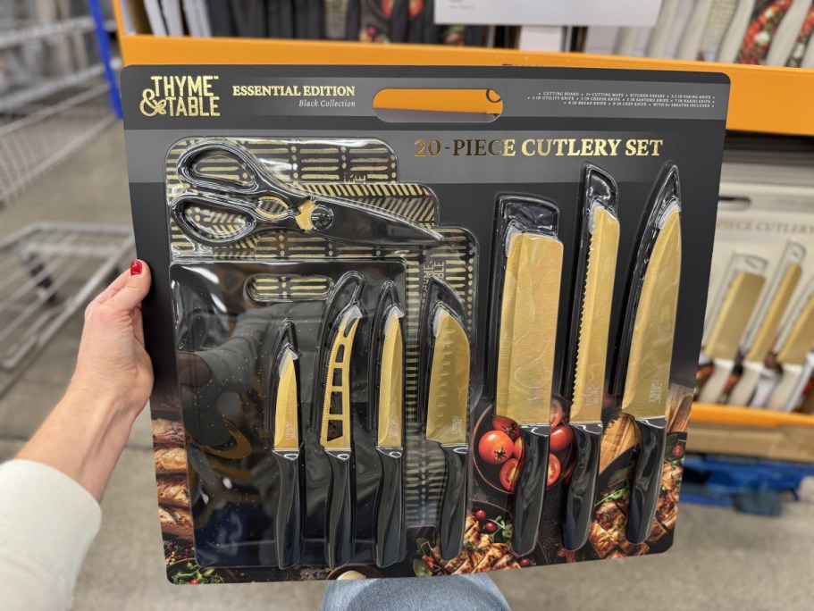 Thyme & Table 20-Piece Cutlery Set Only $20 on Walmart.online (May Sell Out!)