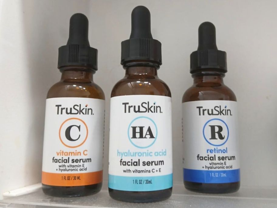 Three vials of TruSkin Serums