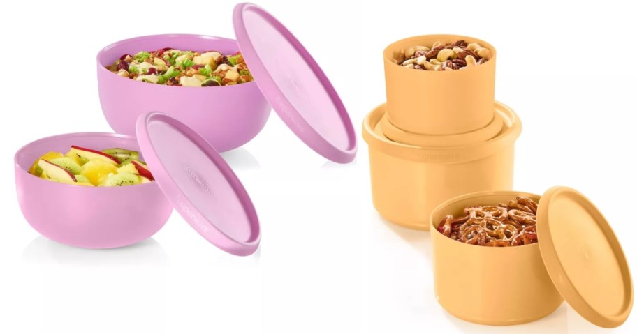 tupperware serve and store nesting food storage sets