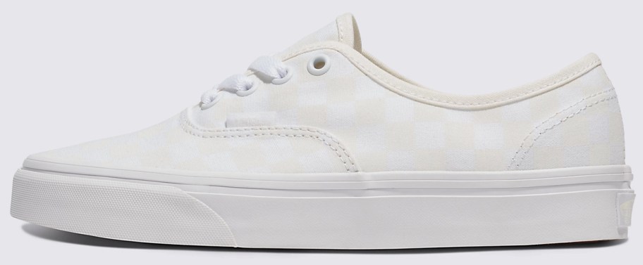 Vans Adult Checkerboard Shoes in Star White