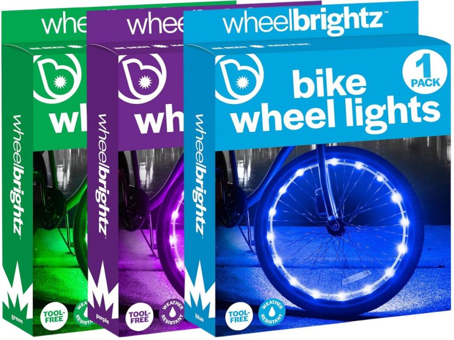 3 boxes of Wheelbrightz bike lights 1-Pack