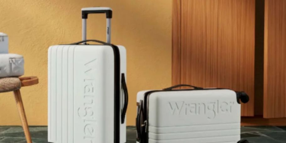 Wrangler 3-Piece Luggage Set JUST $34 on Walmart.online | Includes Carry-On & Packing Cubes