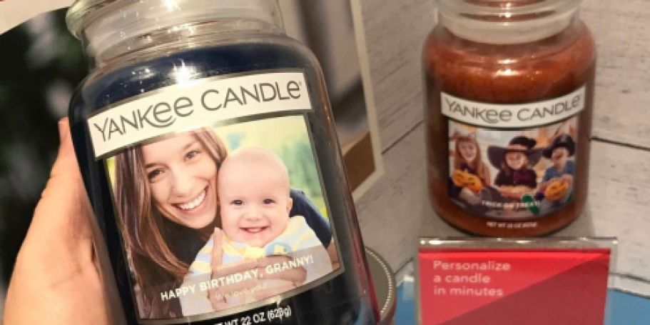 RARE 50% Off Yankee Candle Personalized Photo Candles + Free Shipping!