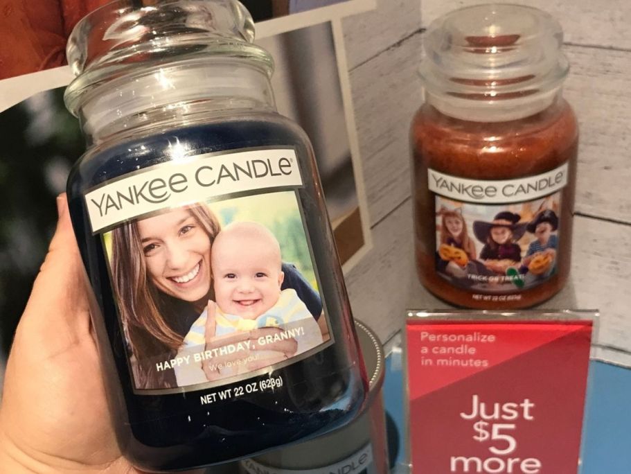 RARE 50% Off Yankee Candle Personalized Photo Candles + Free Shipping!