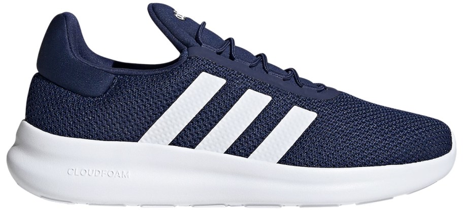 navy blue and white adidas shoe