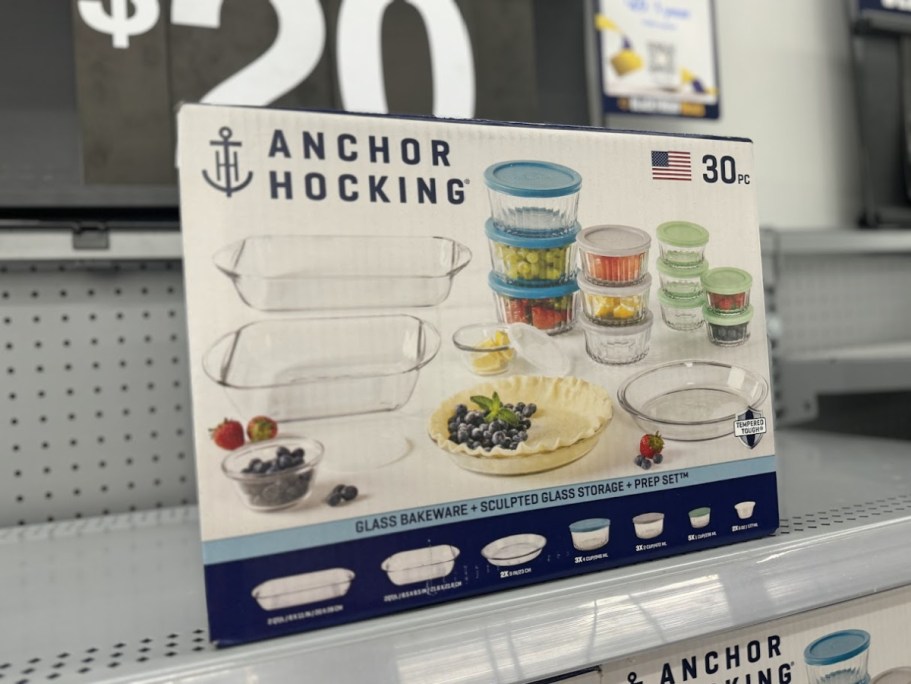 Anchor Hocking 30-Piece Glass Storage & Baking Set Only $20 on Walmart.online (Early Black Friday Deal)