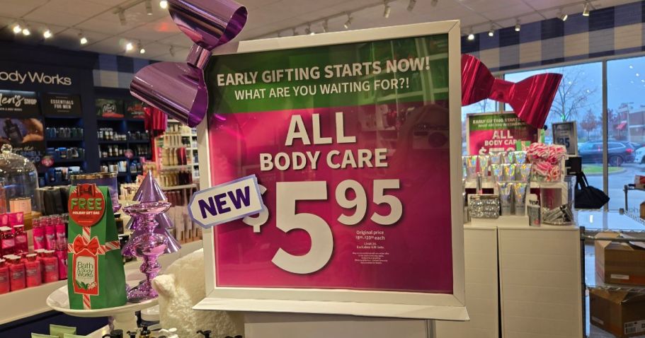 Bath & Body Works Body Care JUST $5.95 (+ Score a $111 Duffle Bag Gift Set for $35)