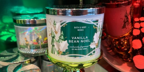 Bath & Body Works 3–Wick Candles ONLY $12.95 (Reg. $30) – Includes Holiday Scents!