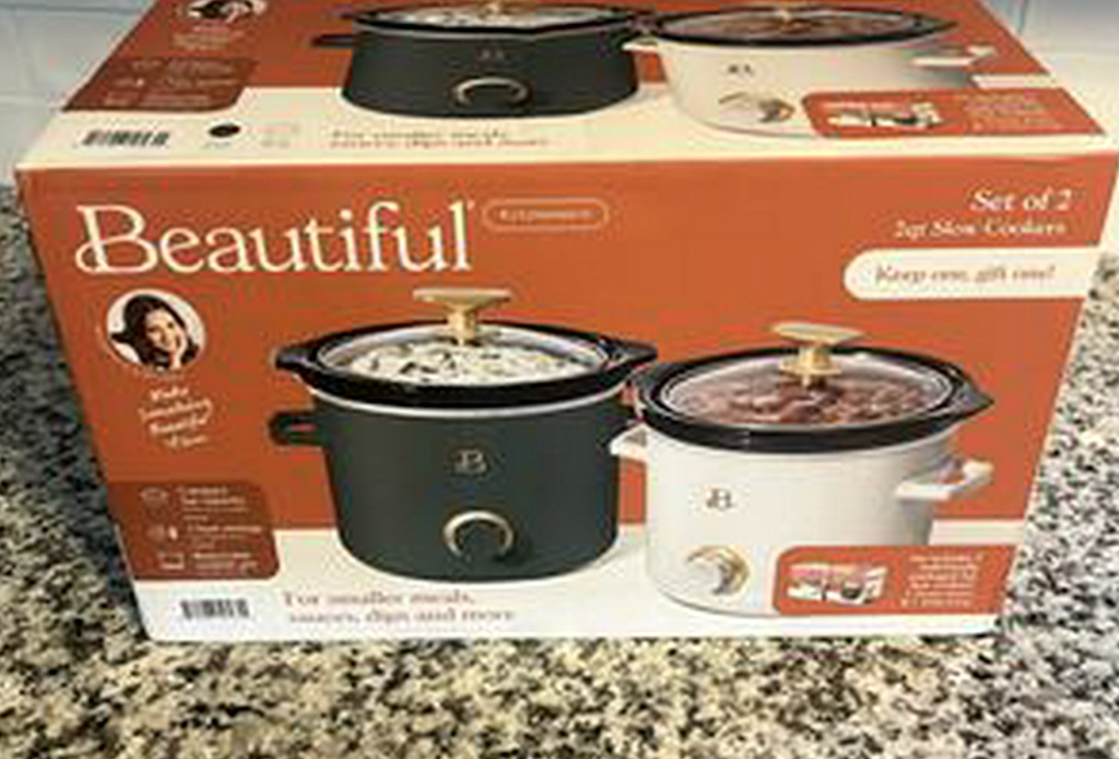 Hurry! Beautiful by Drew Barrymore Mini Slow Cooker 2-Pack Restocked on Walmart.online – ONLY $15!