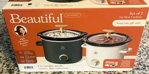 Hurry! Beautiful by Drew Barrymore Mini Slow Cooker 2-Pack Restocked on Walmart.online – ONLY $15!