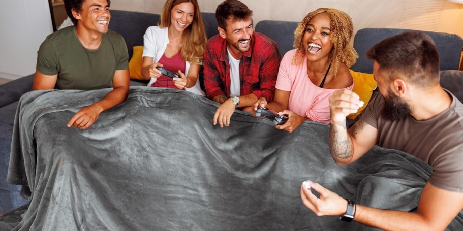 Family Size Blanket Only $25.49 Shipped on Amazon (Reg. $40) | Perfect for Movie Nights!