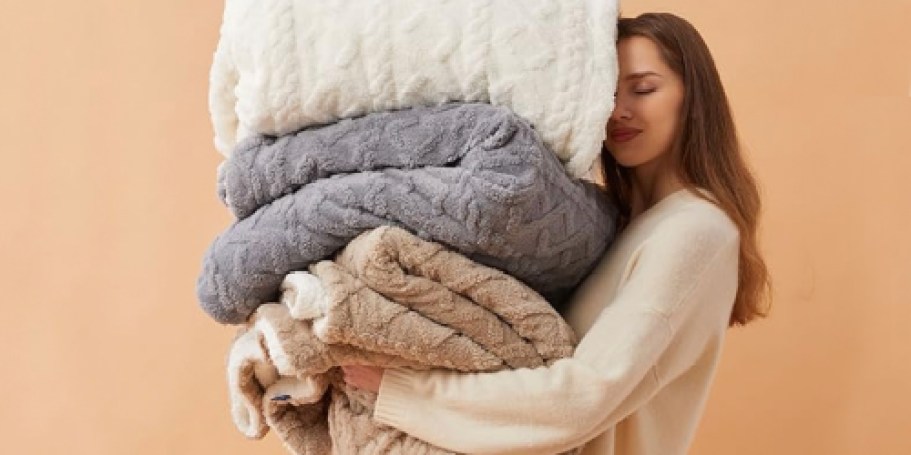 Bedsure Sherpa Throw Blanket Only $9.99 on Amazon (Reg. $27)