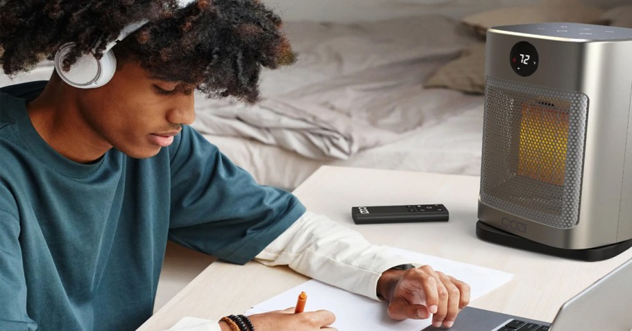 Portable Oscillating Space Heater w/ Remote Only $34.95 on Walmart.online