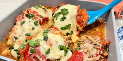 onlinepile Cheesy Bruschetta Chicken in Less Than 10 Minutes!