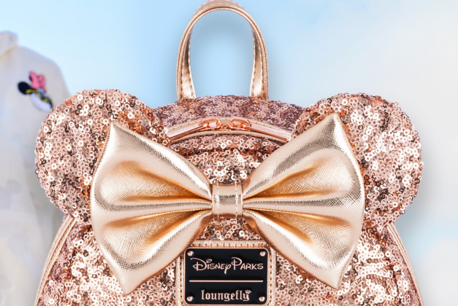 *RARE* Disney Store Savings – Gold Sequin Loungefly Backpack Just $69 (Reg. $99)