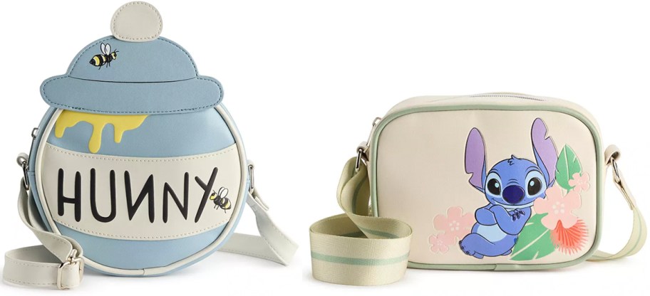 hunny pot and lilo and stitch crossbody bags 