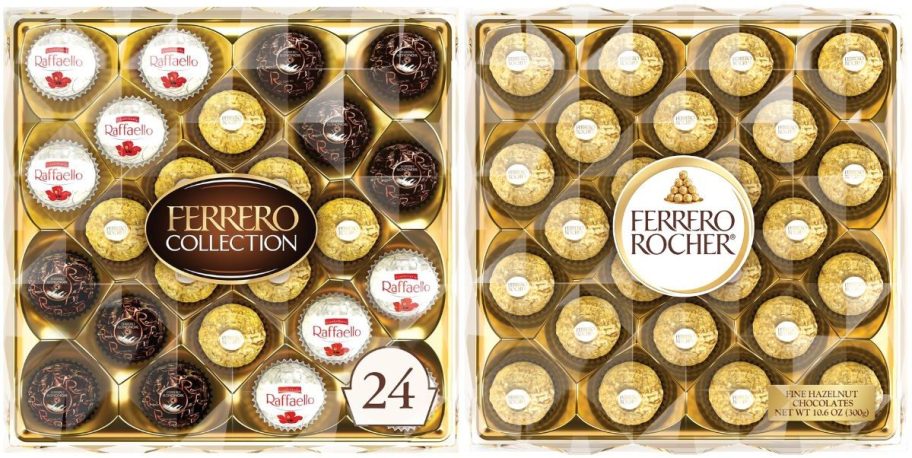 assorted and hazelnut 24 count Ferrero Roche 