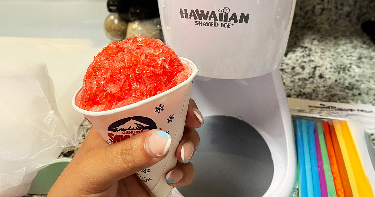 Hawaiian Shaved Ice & Snow Cone Machine Only $33.95 on Amazon (Reg. $60)