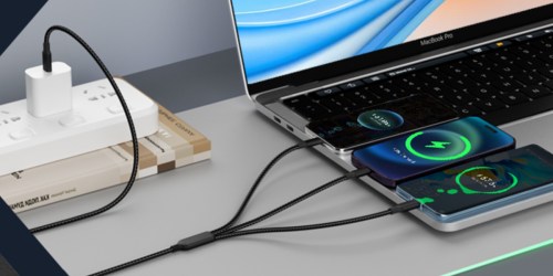 iPhone 3-in-1 Charging Cables 2-Pack $4.79 Shipped w/ Amazon Prime (Charge 3 Devices w/ ONE Cable!)