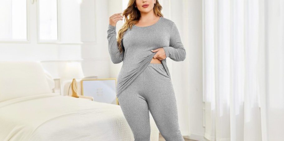 Women’s Plus Size Lounge Set Only $11.59 on Amazon (Reg. $29) | Great for Layering!