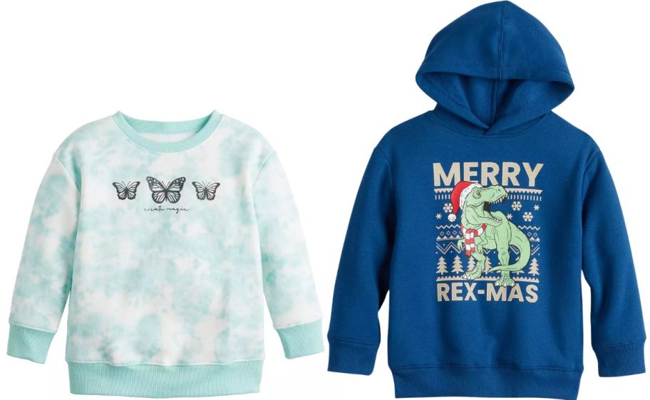 two kids sweatshirts